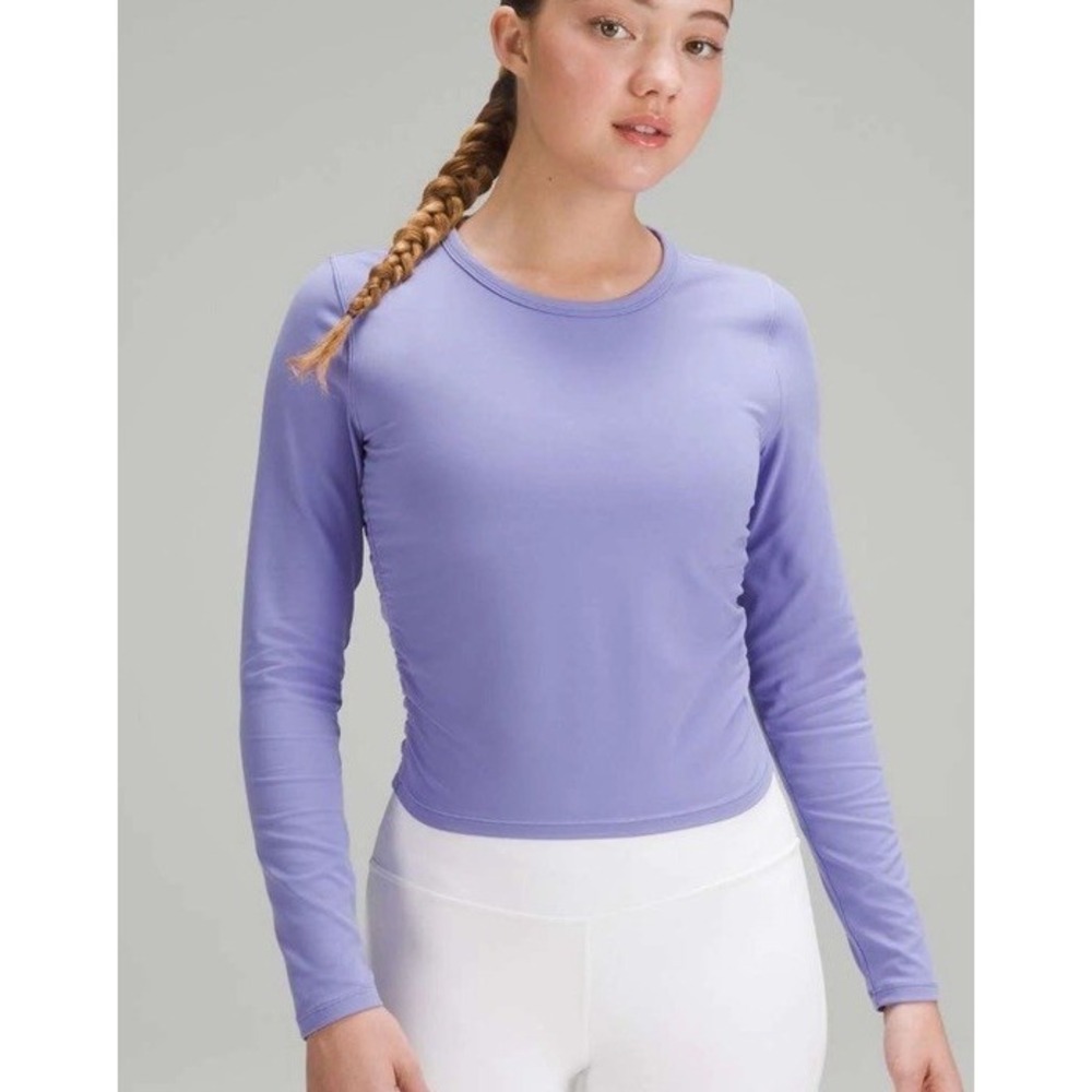 Lululemon All It Takes Long Sleeve Shirt Nulu size 6 Lavender